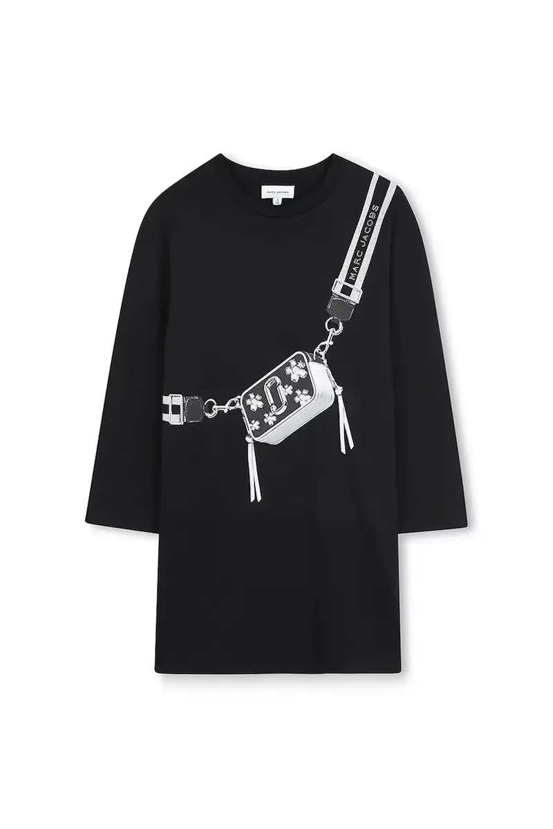 vestito di cotone bambina colore nero W60598