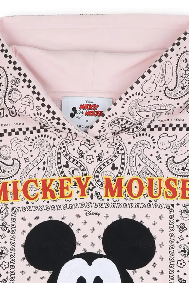 vestito di cotone bambina colore rosa W60613 miniatura 4