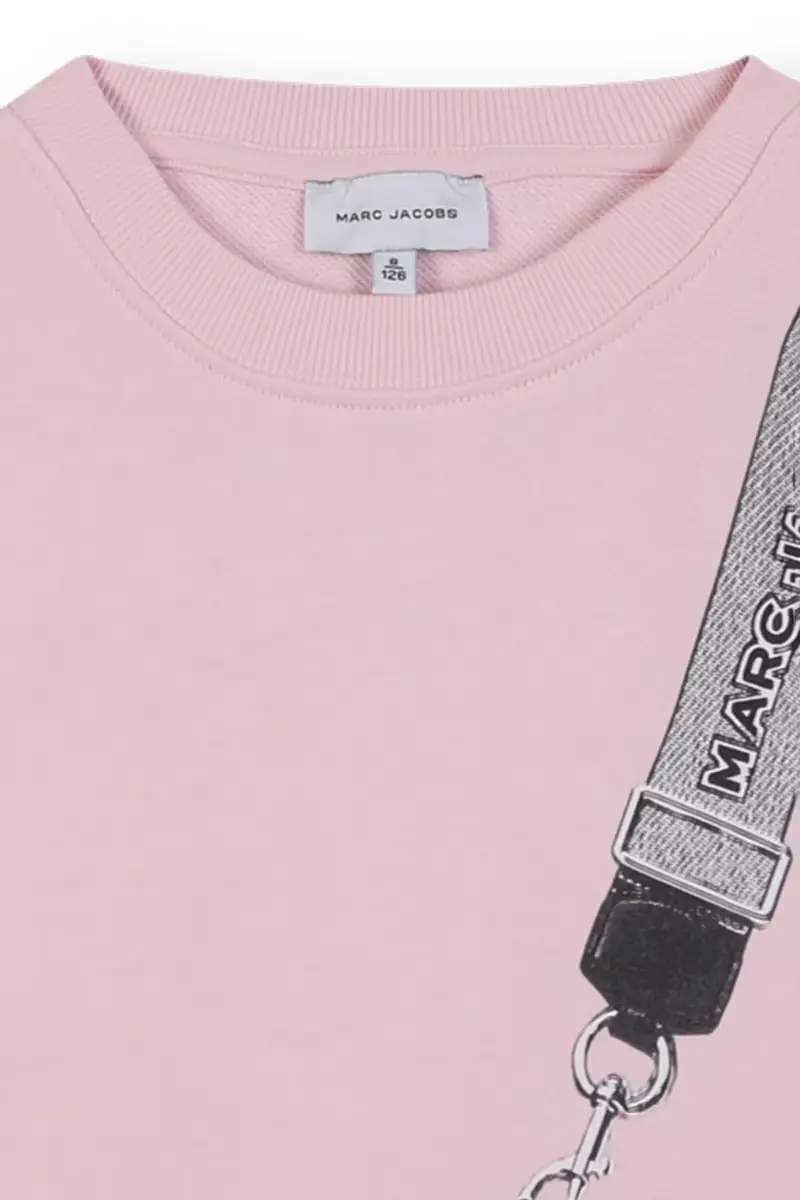 vestito di cotone bambina colore rosa W60701 miniatura 4