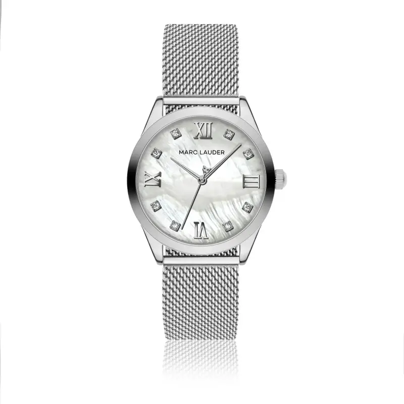Orologio in acciaio con bracciale donna Marc Lauder Geneva