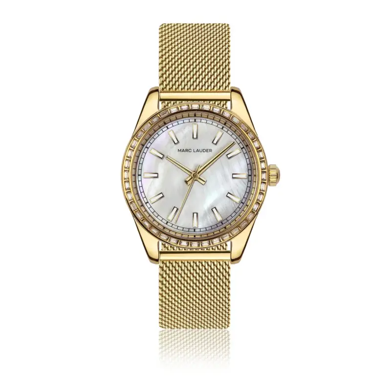 Orologio in acciaio inossidabile da donna Marc Lauder Tirana MOP