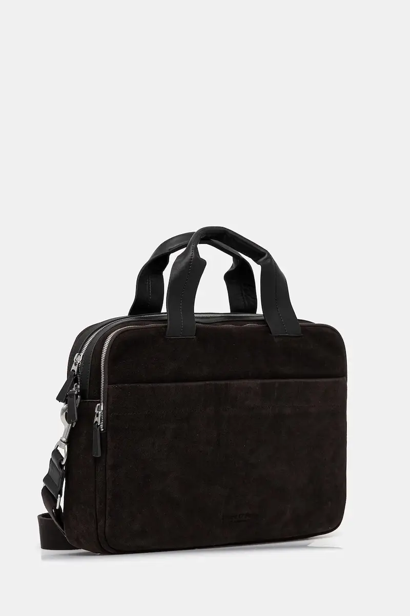 borsa in pelle scamosciata colore marrone 5000007751 miniatura 2