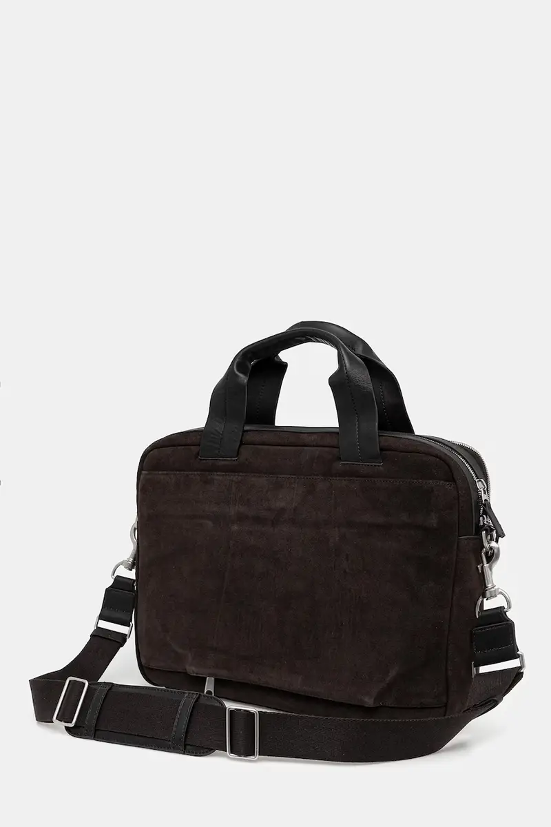 borsa in pelle scamosciata colore marrone 5000007751 miniatura 4