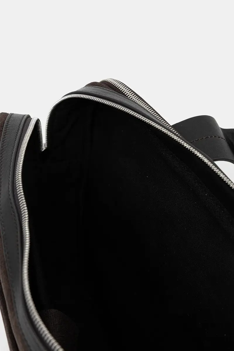 borsa in pelle scamosciata colore marrone 5000007751 miniatura 5