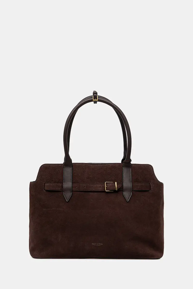 borsa in pelle scamosciata colore marrone 50818770301304