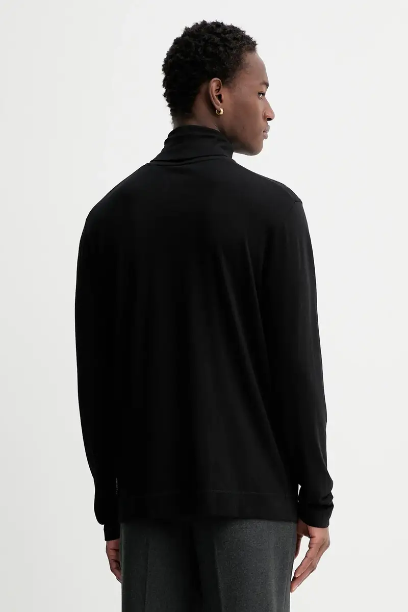 camicetta a maniche lunghe con lana colore nero 530203252088 miniatura 3