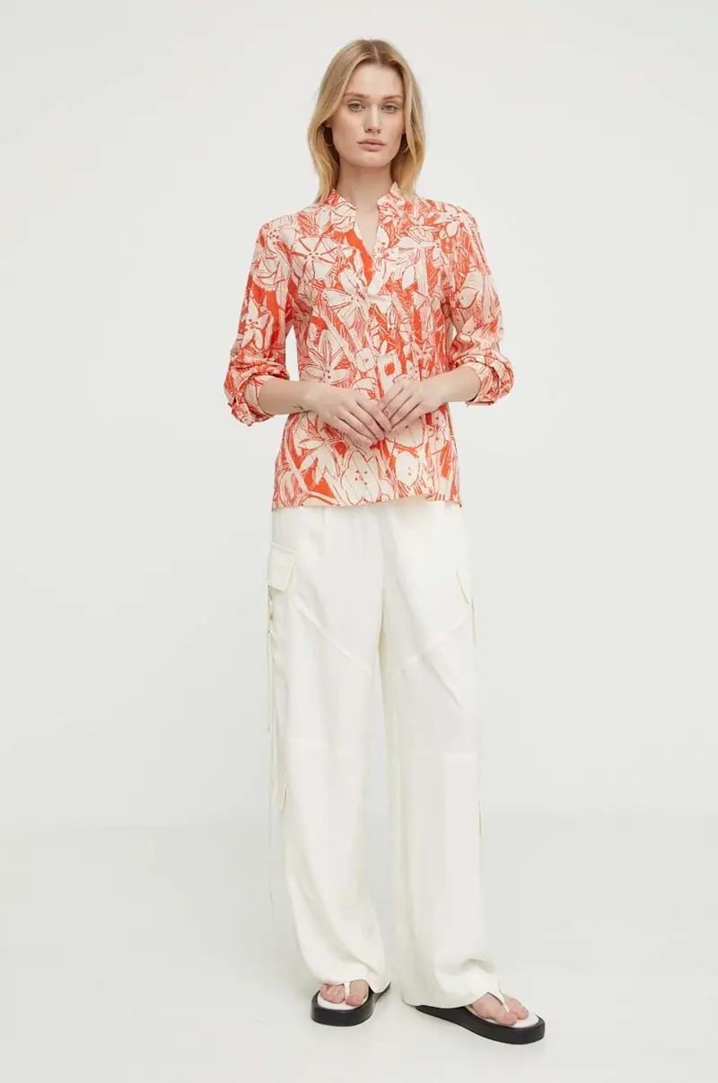 camicetta in cotone donna Multicolore miniatura 2