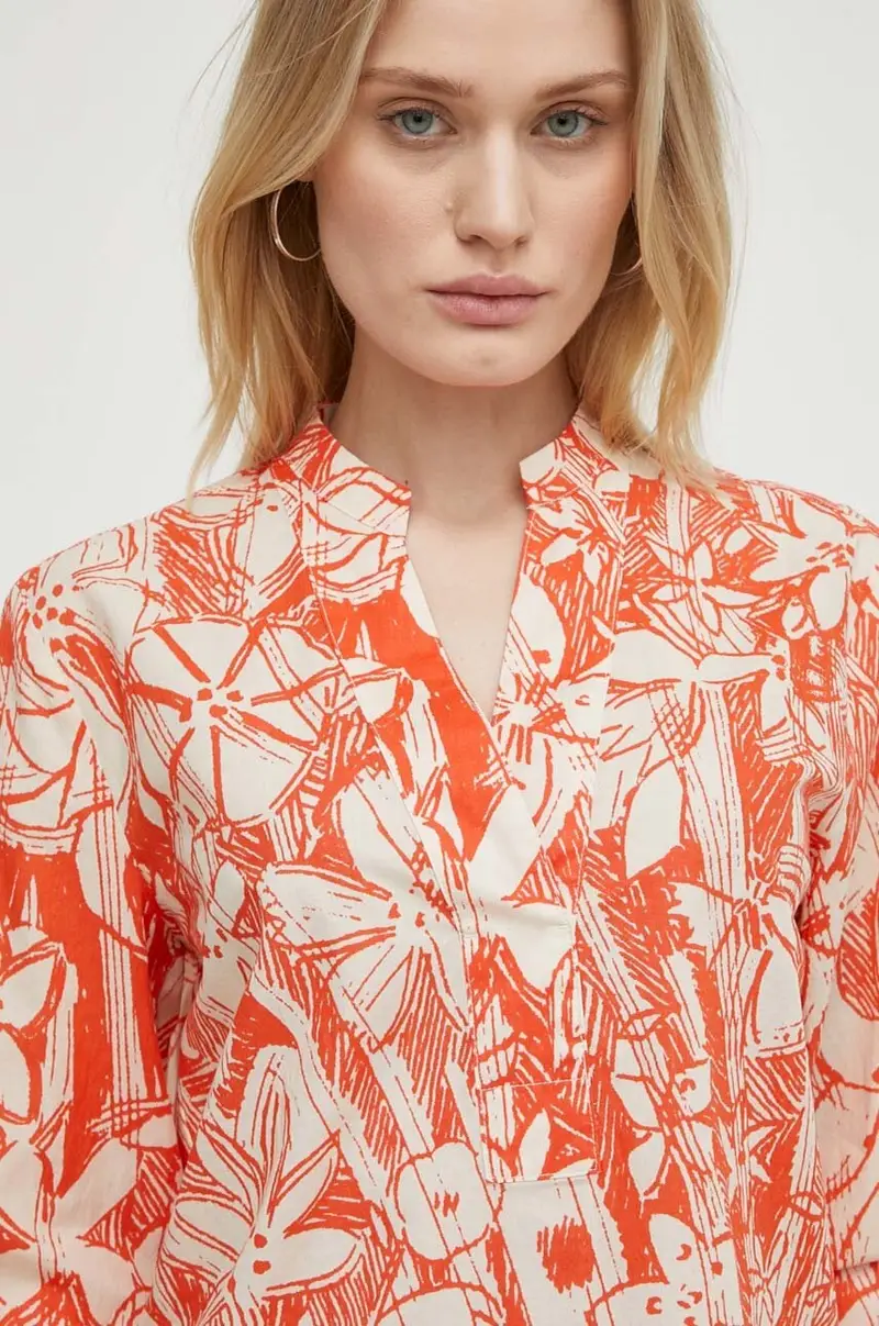 camicetta in cotone donna Multicolore miniatura 4