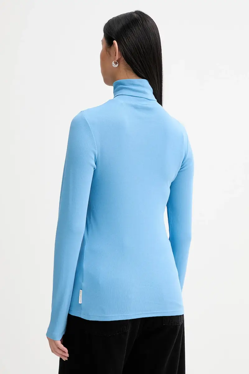 camicia a maniche lunghe Blu miniatura 3