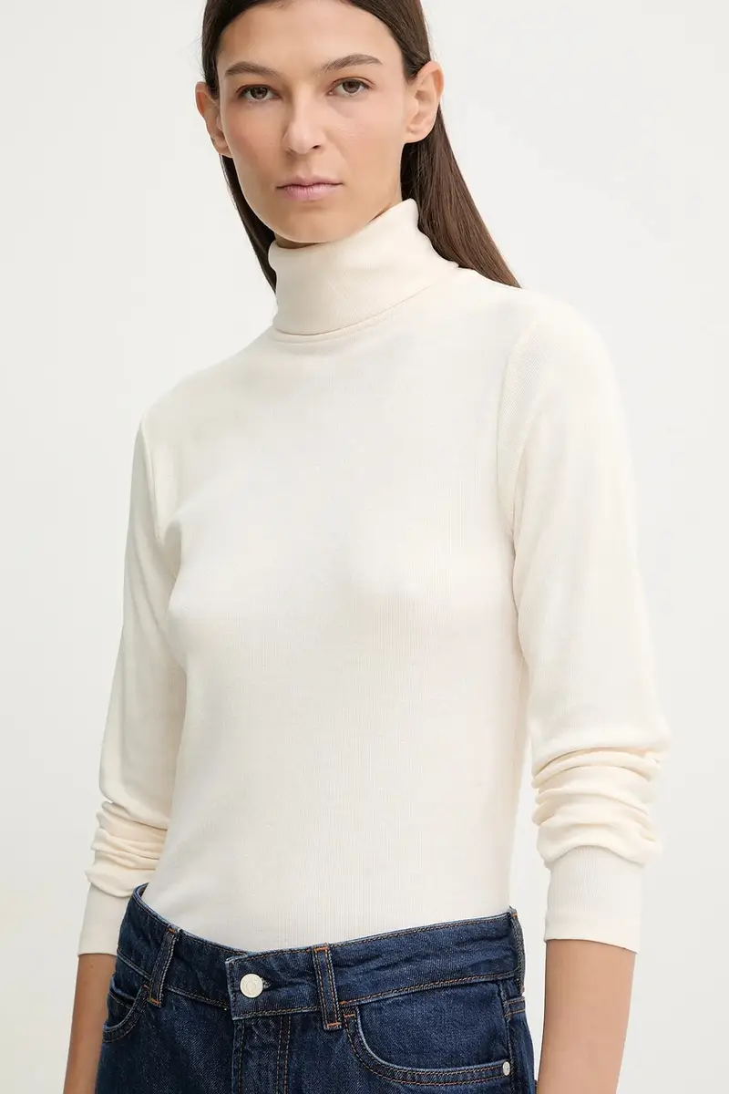 camicia a maniche lunghe colore beige 5000007490 miniatura 4