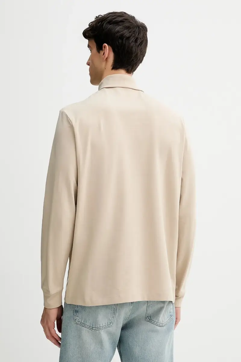 camicia a maniche lunghe colore beige 5000007921 miniatura 3