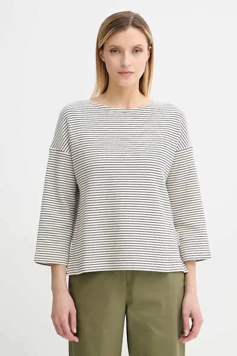 camicia a maniche lunghe colore beige 506300352085