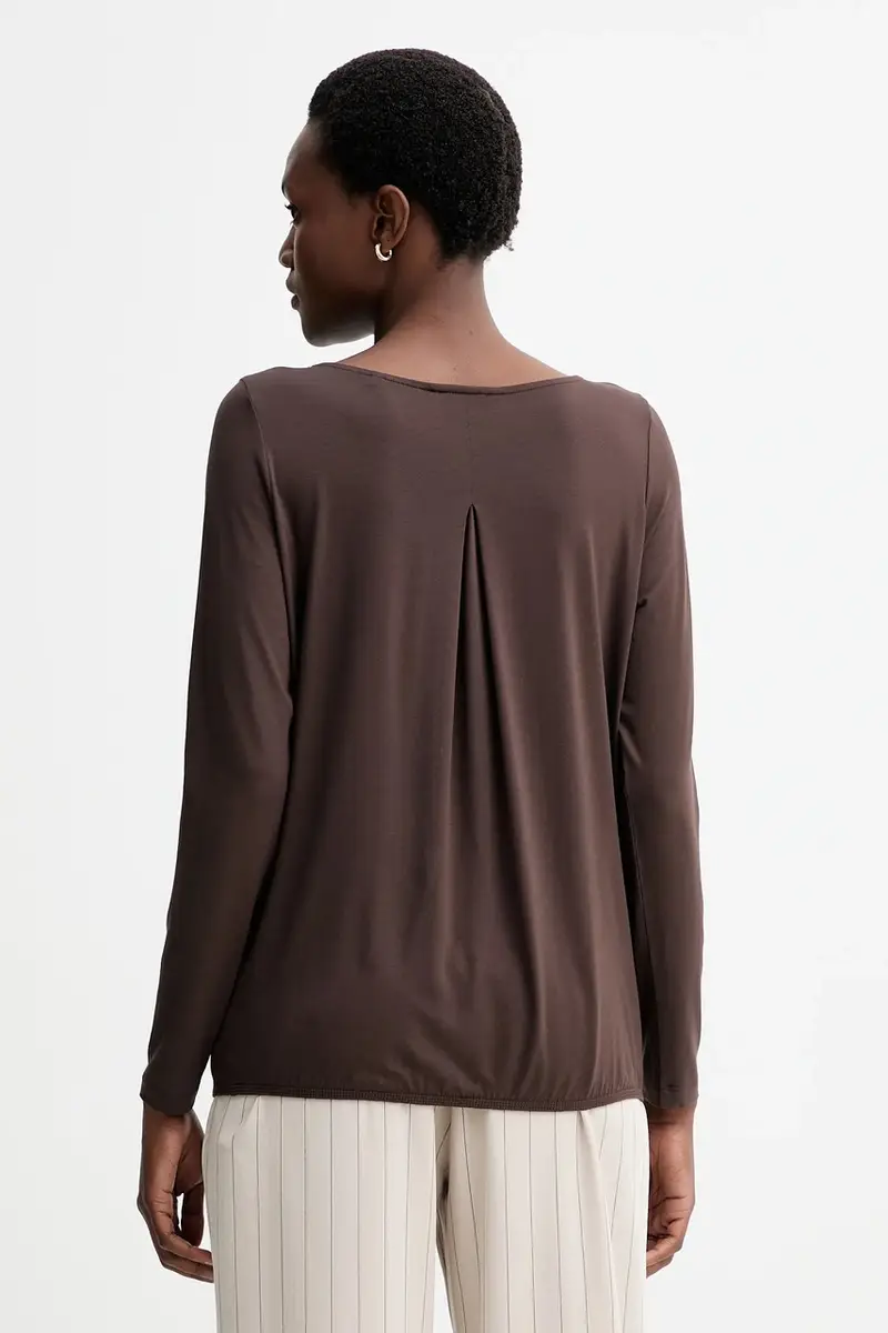 camicia a maniche lunghe colore marrone 511205252697 miniatura 3