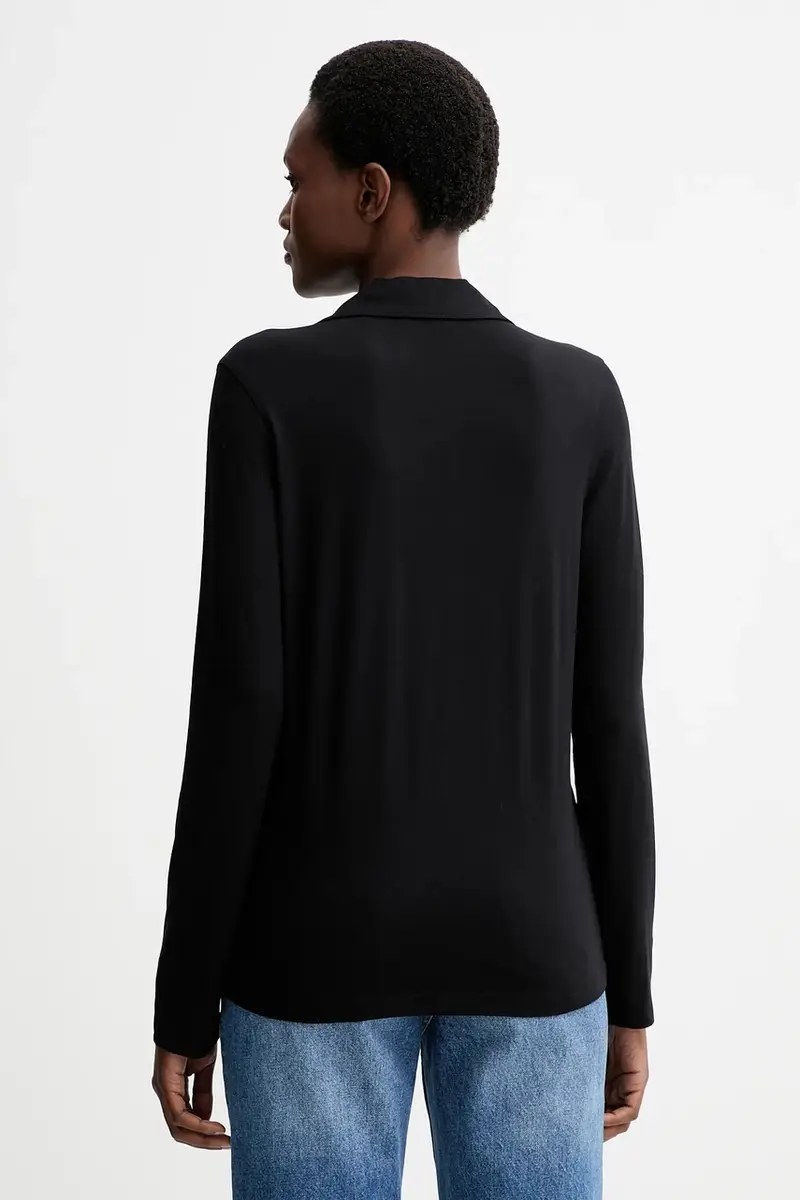 camicia a maniche lunghe colore nero 510214952227 miniatura 3