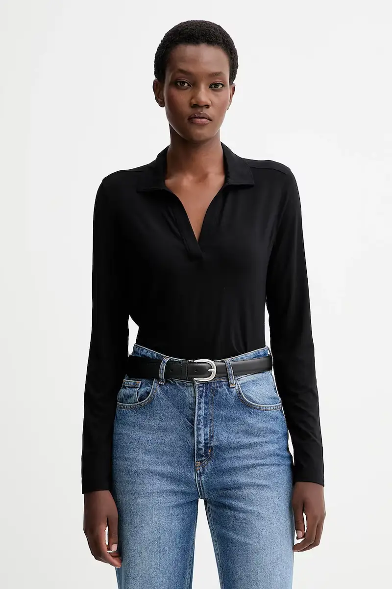 camicia a maniche lunghe colore nero 510214952227