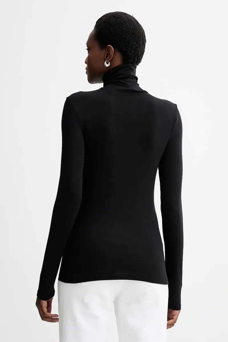 camicia a maniche lunghe Nero miniatura 3