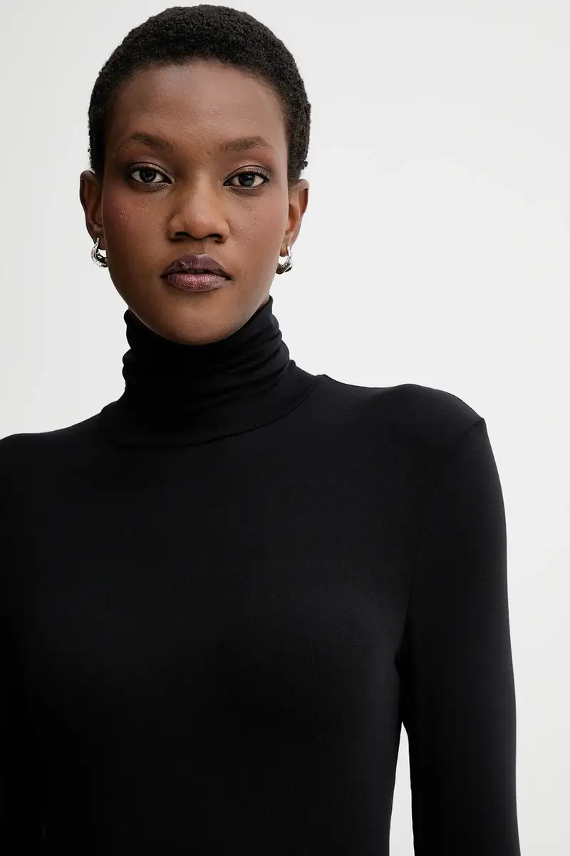 camicia a maniche lunghe Nero miniatura 4