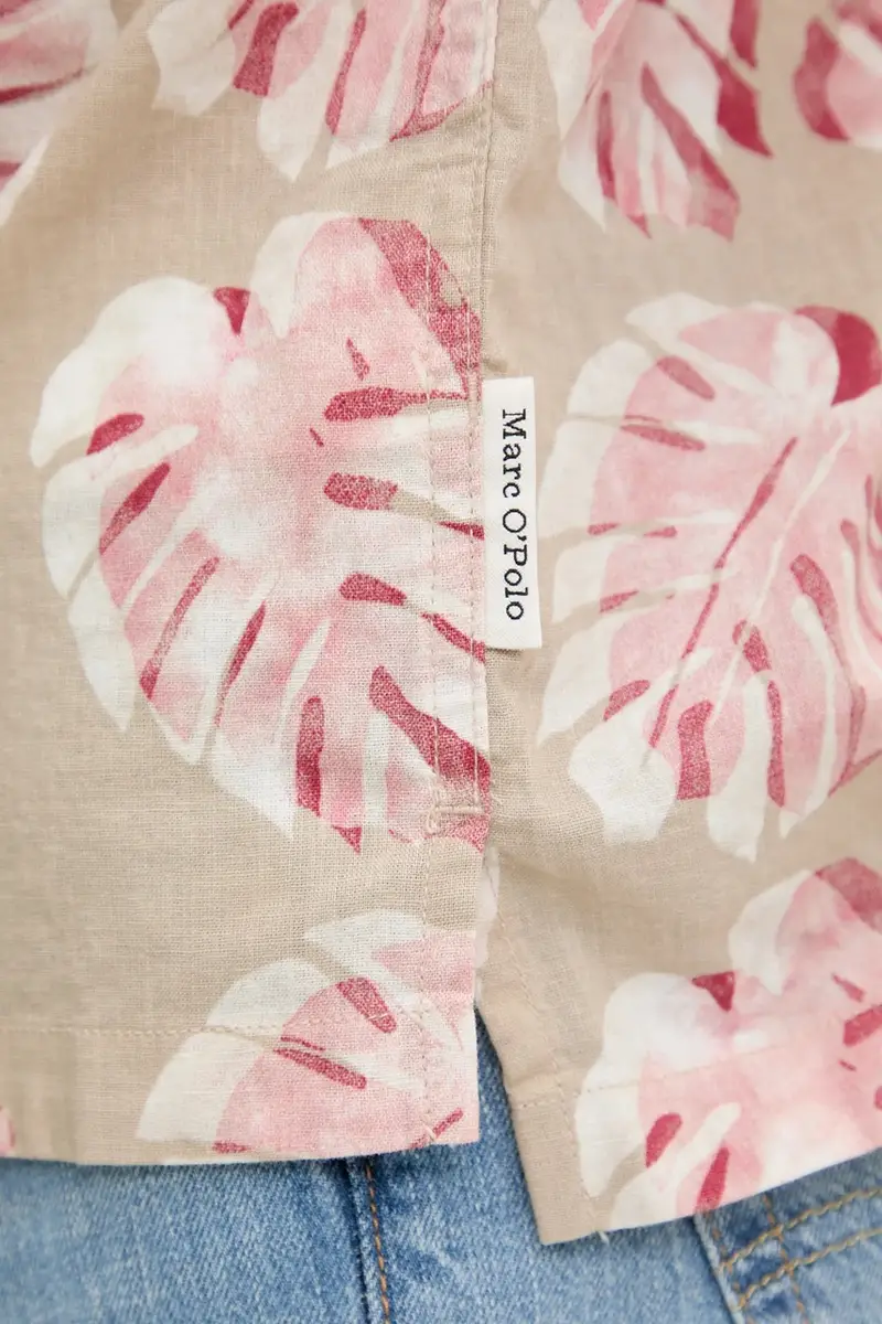 camicia di lino colore beige 524736941062 miniatura 5