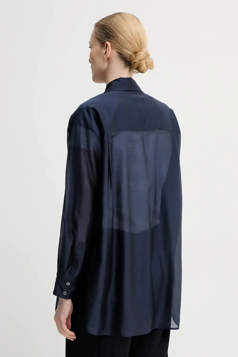 camicia donna colore blu navy 502089042069 miniatura 3