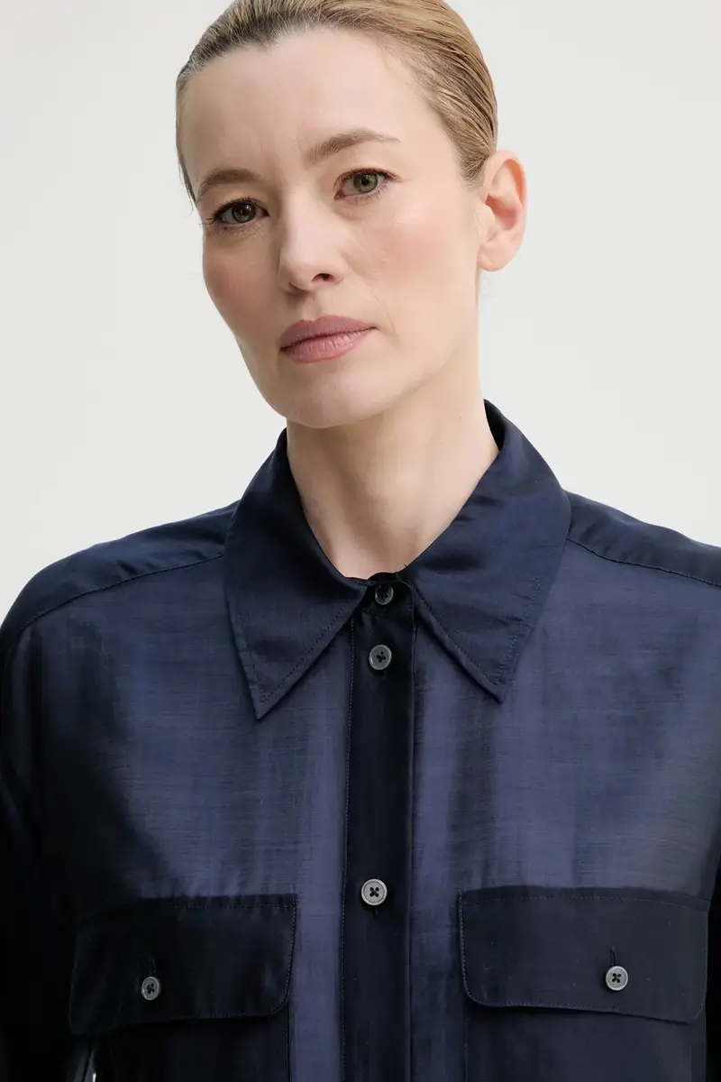 camicia donna colore blu navy 502089042069 miniatura 4