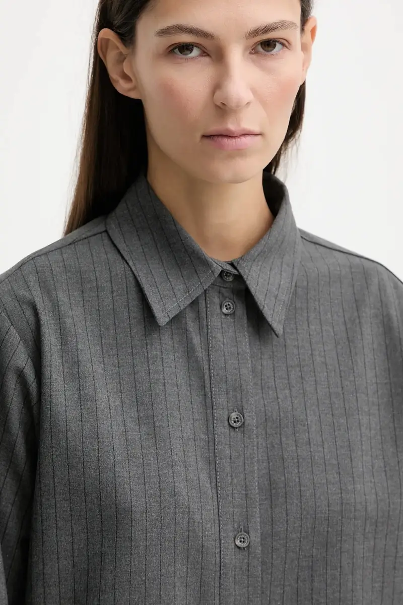 camicia donna colore grigio 5000007455 miniatura 4