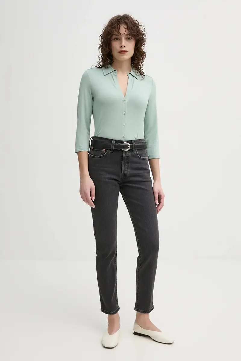 camicia donna colore verde 502205252207 miniatura 2