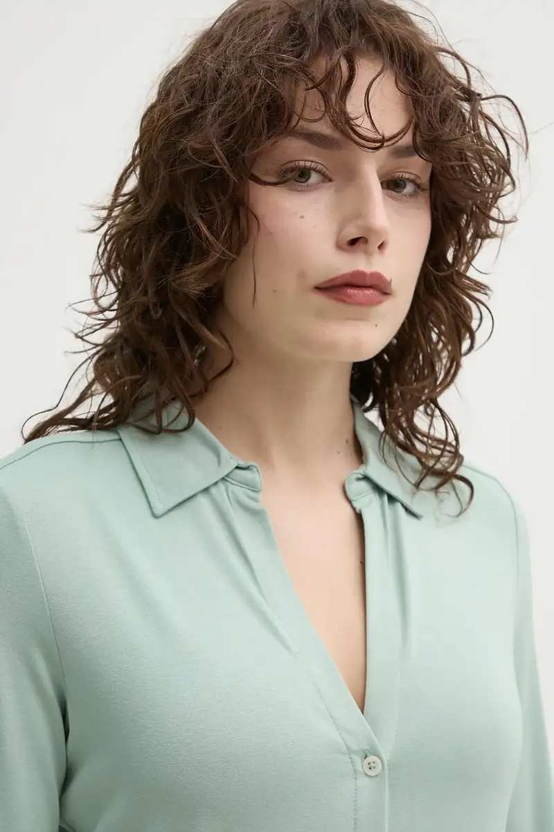 camicia donna colore verde 502205252207 miniatura 4