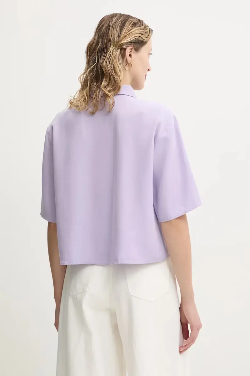 camicia donna colore violetto 5000005872 miniatura 3