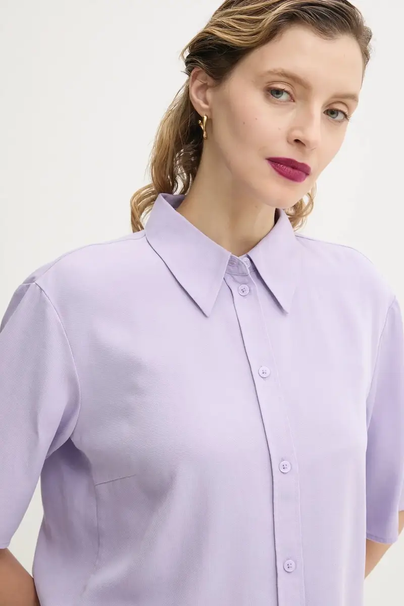 camicia donna colore violetto 5000005872 miniatura 4