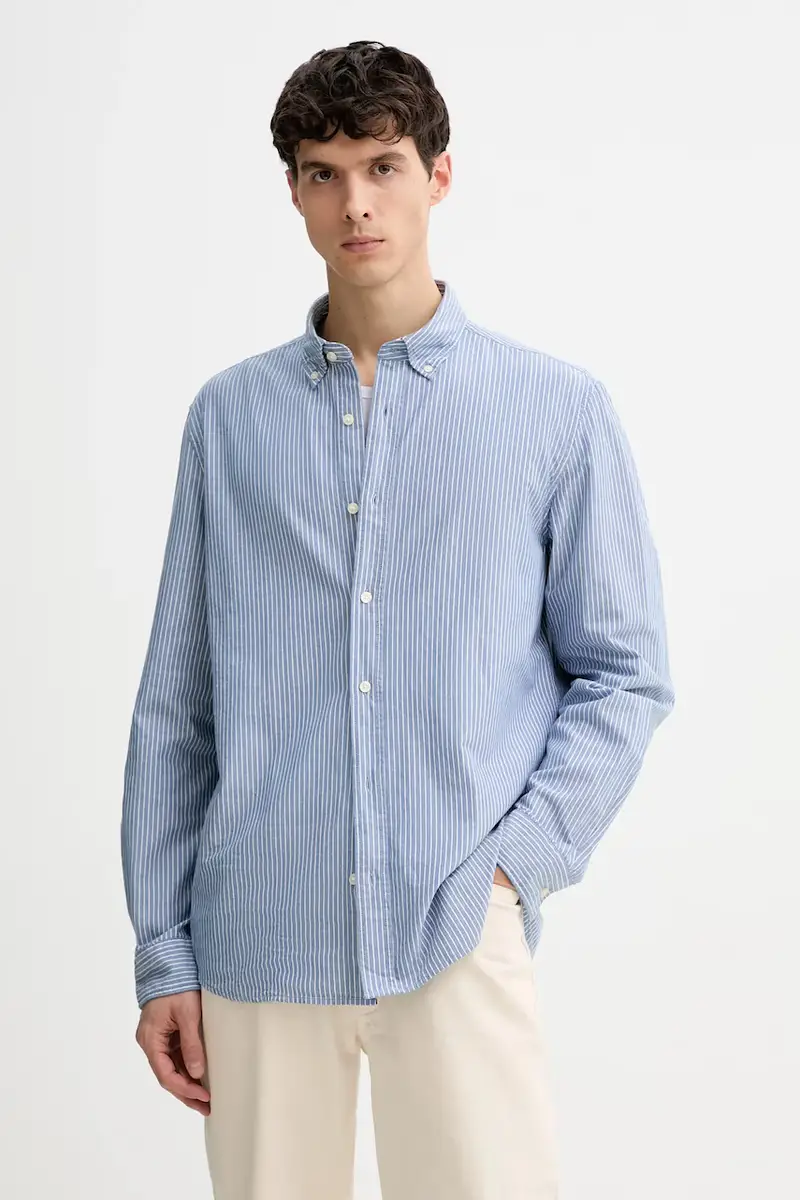 camicia in cotone Blu