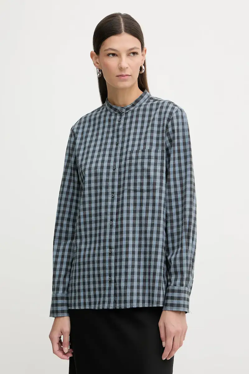 camicia in cotone donna colore blu 511111042519