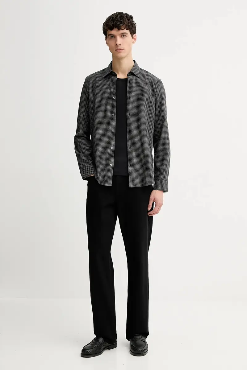 camicia in cotone Grigio miniatura 2