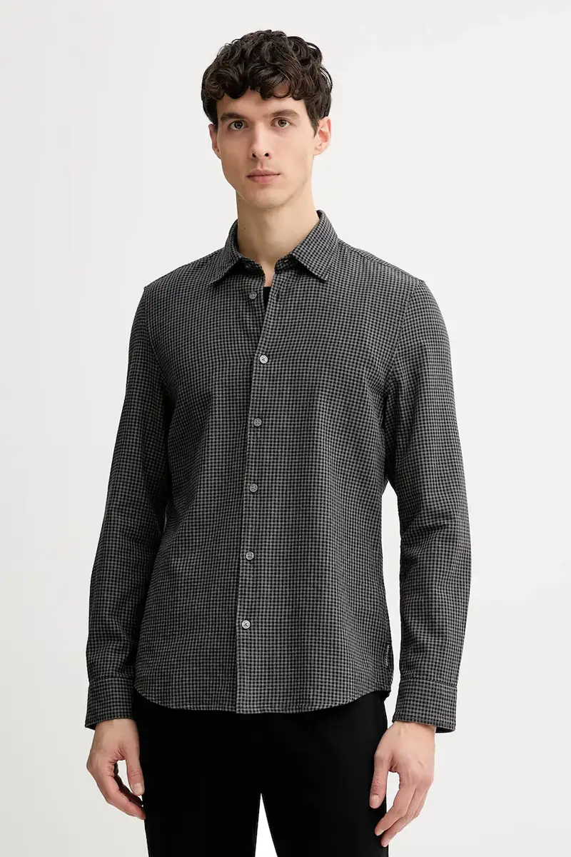 camicia in cotone Grigio