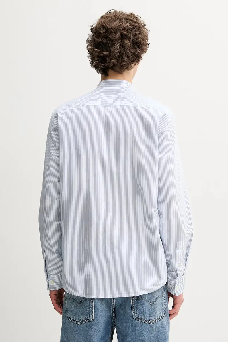 camicia in cotone uomo colore blu 526731342320 miniatura 3