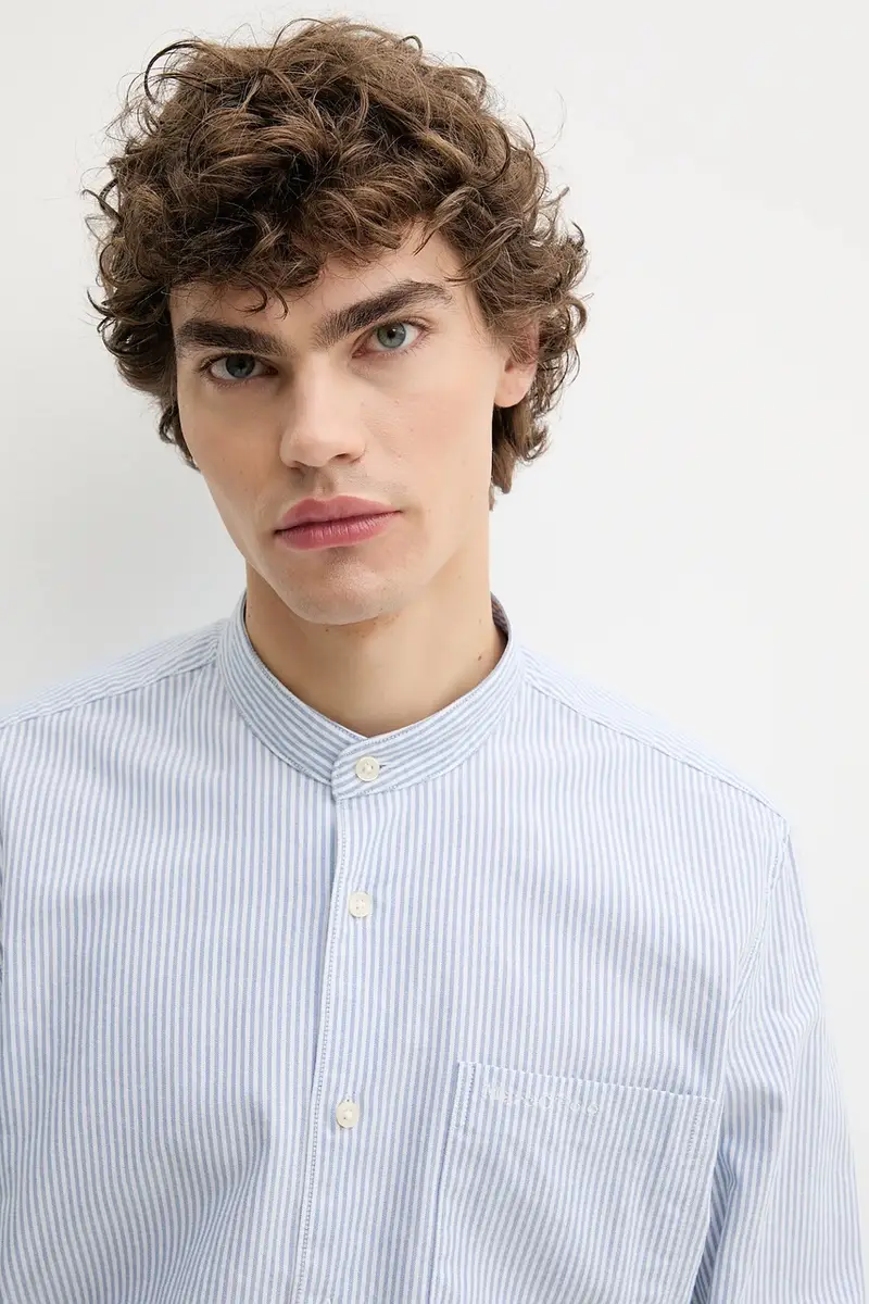 camicia in cotone uomo colore blu 526731342320 miniatura 4