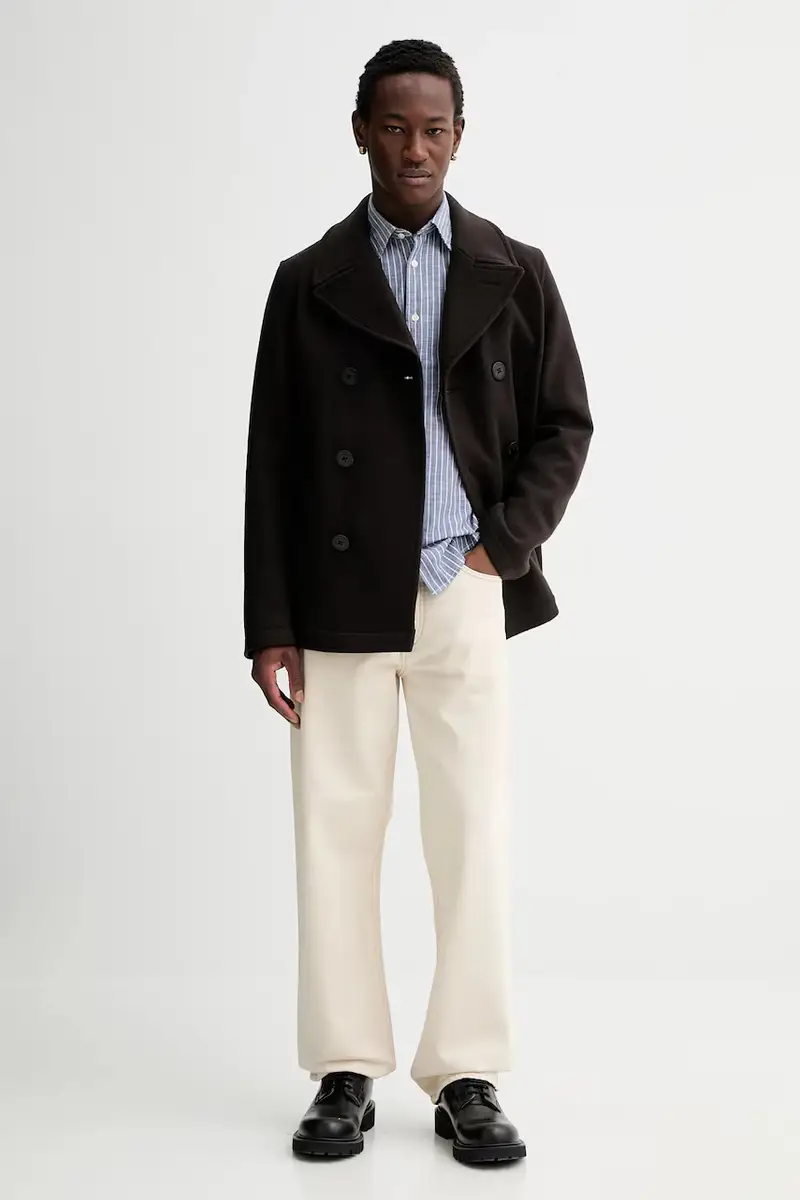 camicia in cotone uomo colore blu M26721042358 miniatura 2