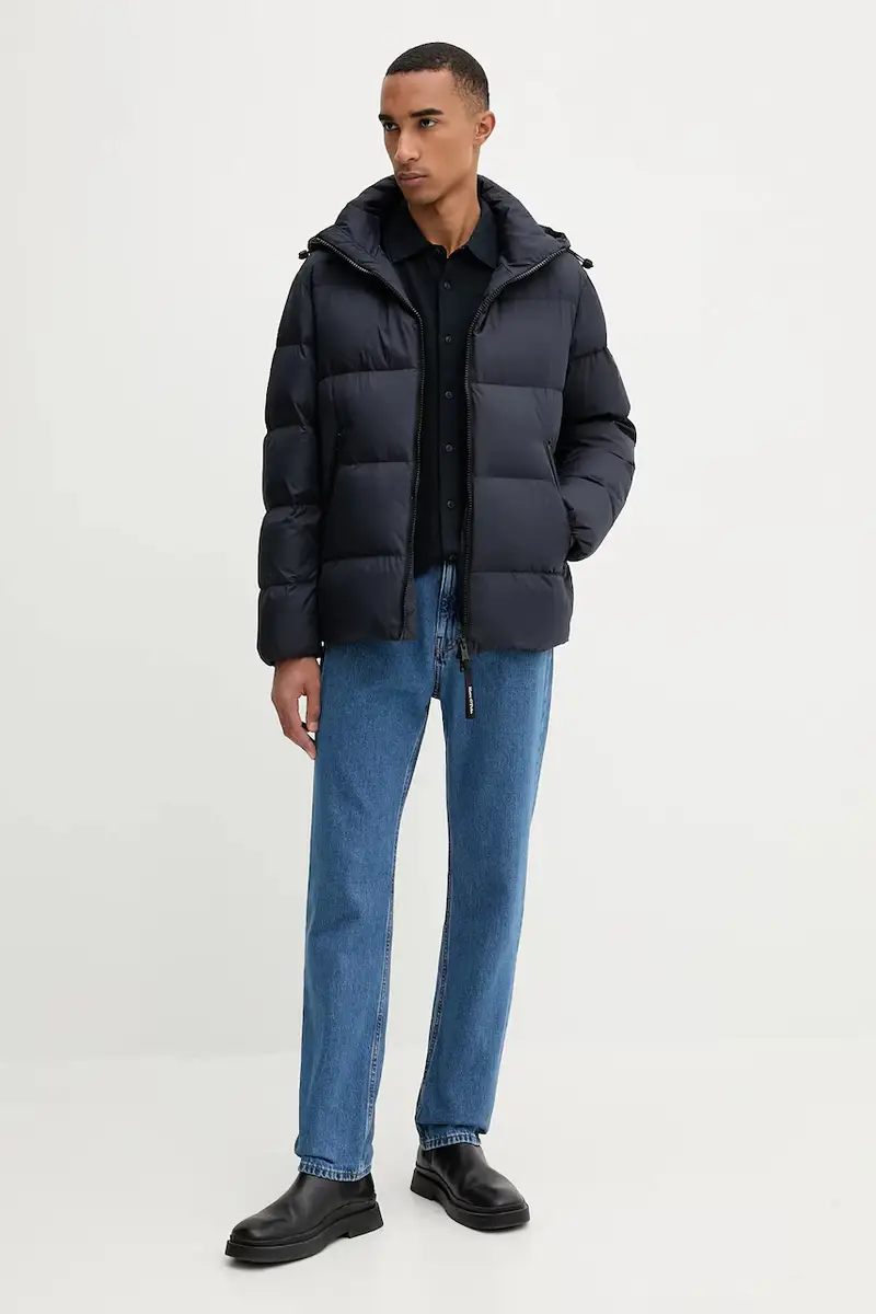 camicia in cotone uomo colore blu navy 528205755036 miniatura 2