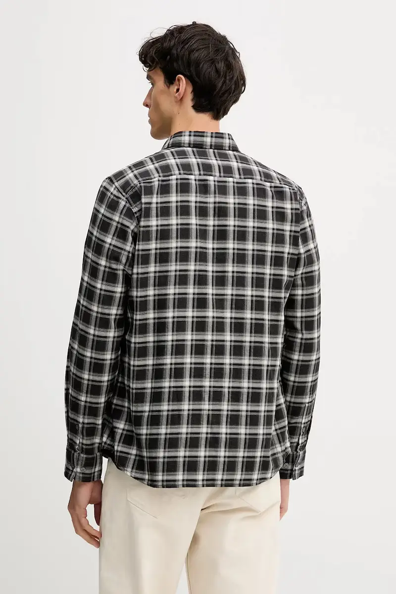 camicia in cotone uomo colore grigio 529740042118 miniatura 3