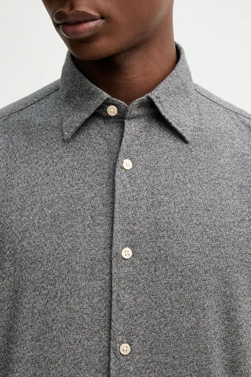 camicia in cotone uomo colore grigio 531732342118 miniatura 5