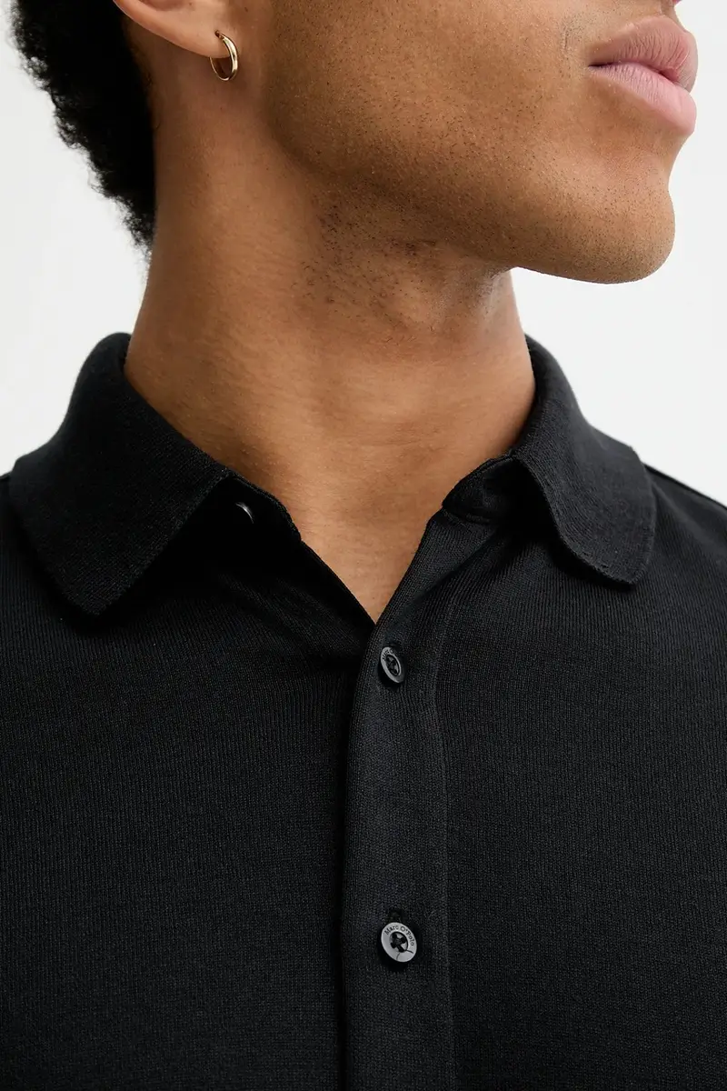 camicia in cotone uomo colore nero 529214455042 miniatura 5