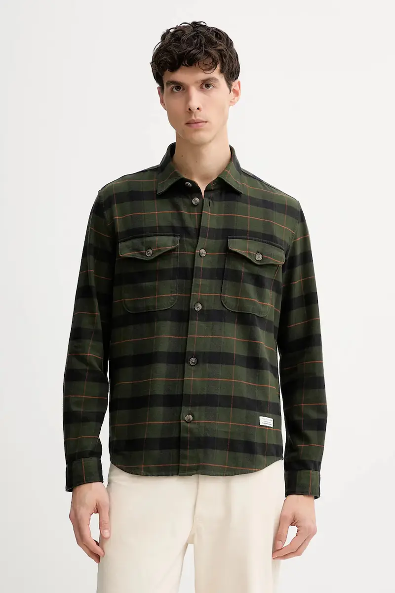 camicia in cotone uomo colore verde 5000007600