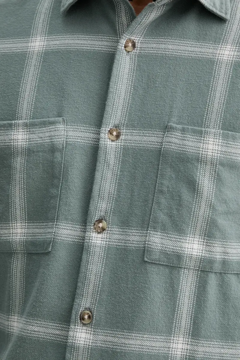 camicia in cotone uomo colore verde 530734042108 miniatura 5