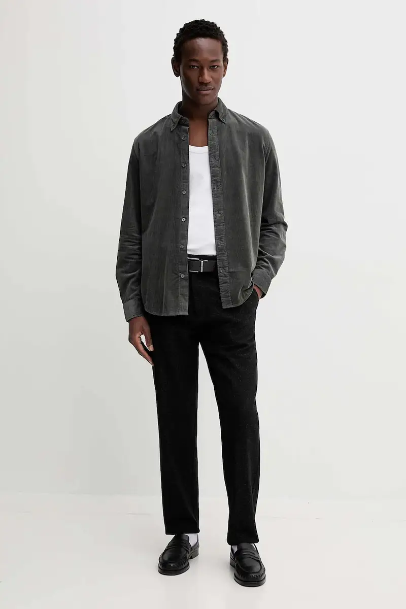 camicia in cotone uomo colore verde M29730942172 miniatura 2