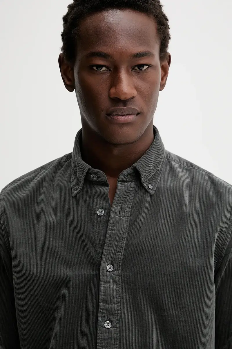 camicia in cotone uomo colore verde M29730942172 miniatura 4