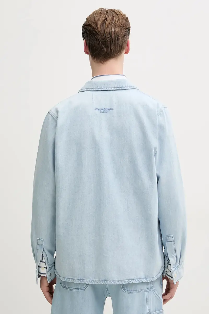 camicia uomo colore blu 5000005865 miniatura 3