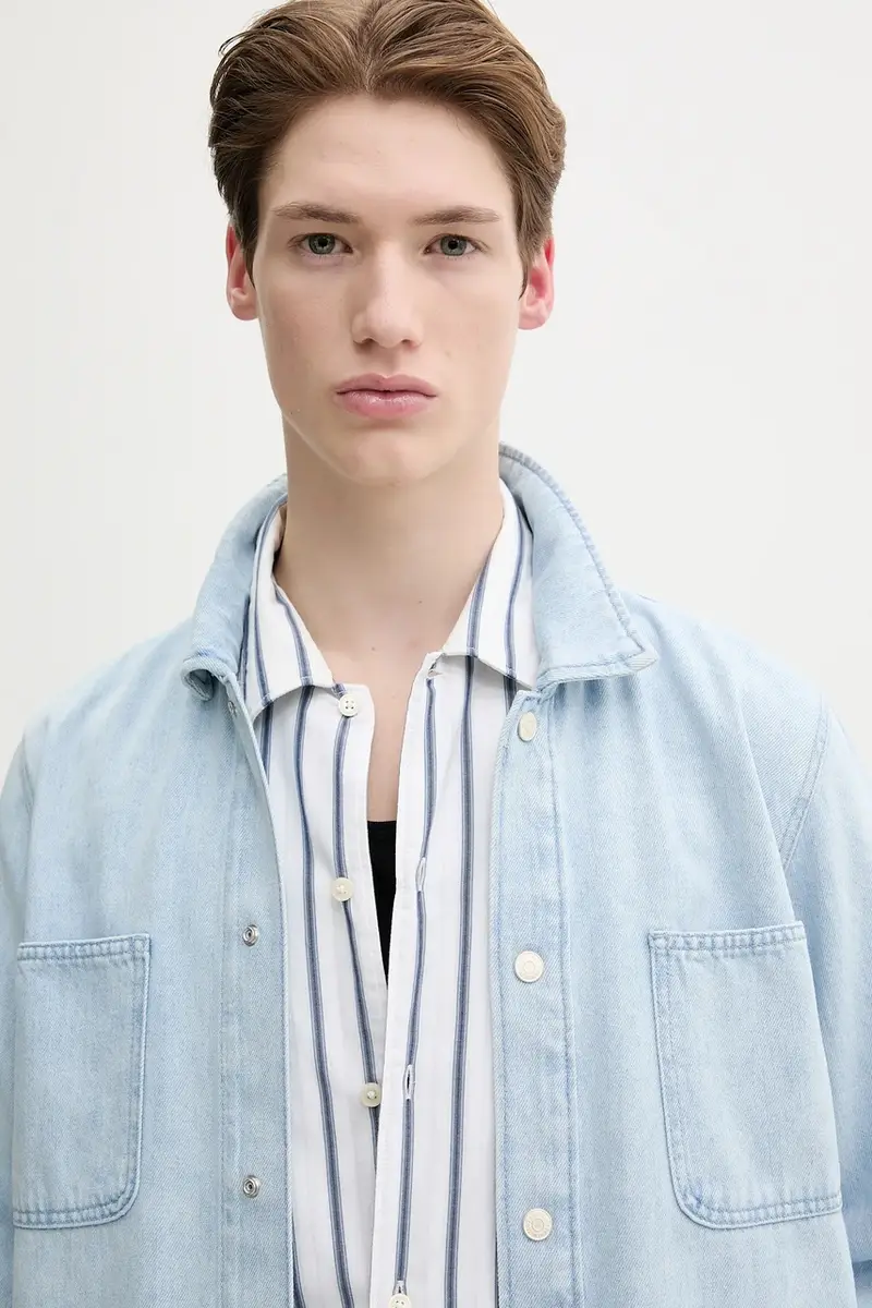 camicia uomo colore blu 5000005865 miniatura 5