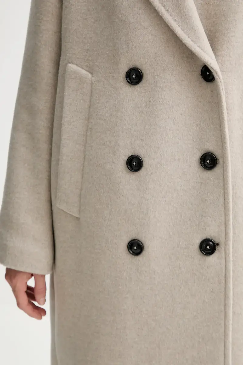 cappotto con lana colore beige 510024171139 miniatura 4