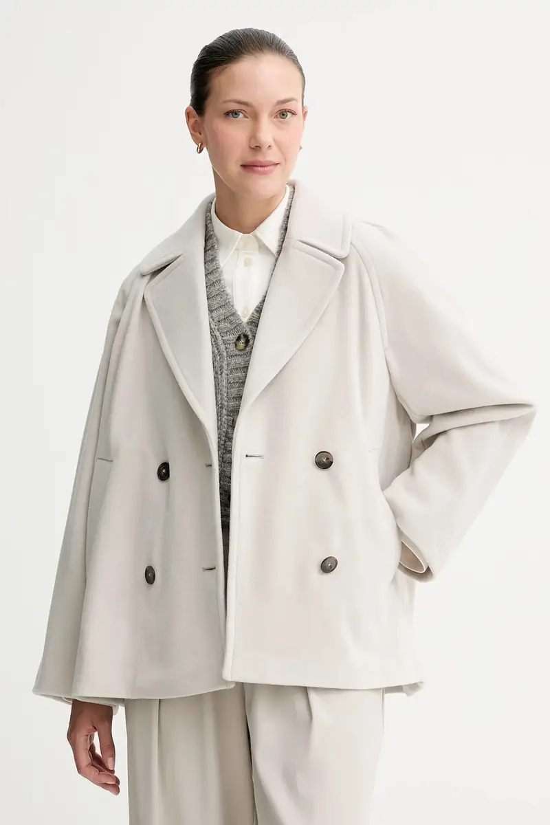 cappotto in lana colore grigio 508017570119 miniatura 4