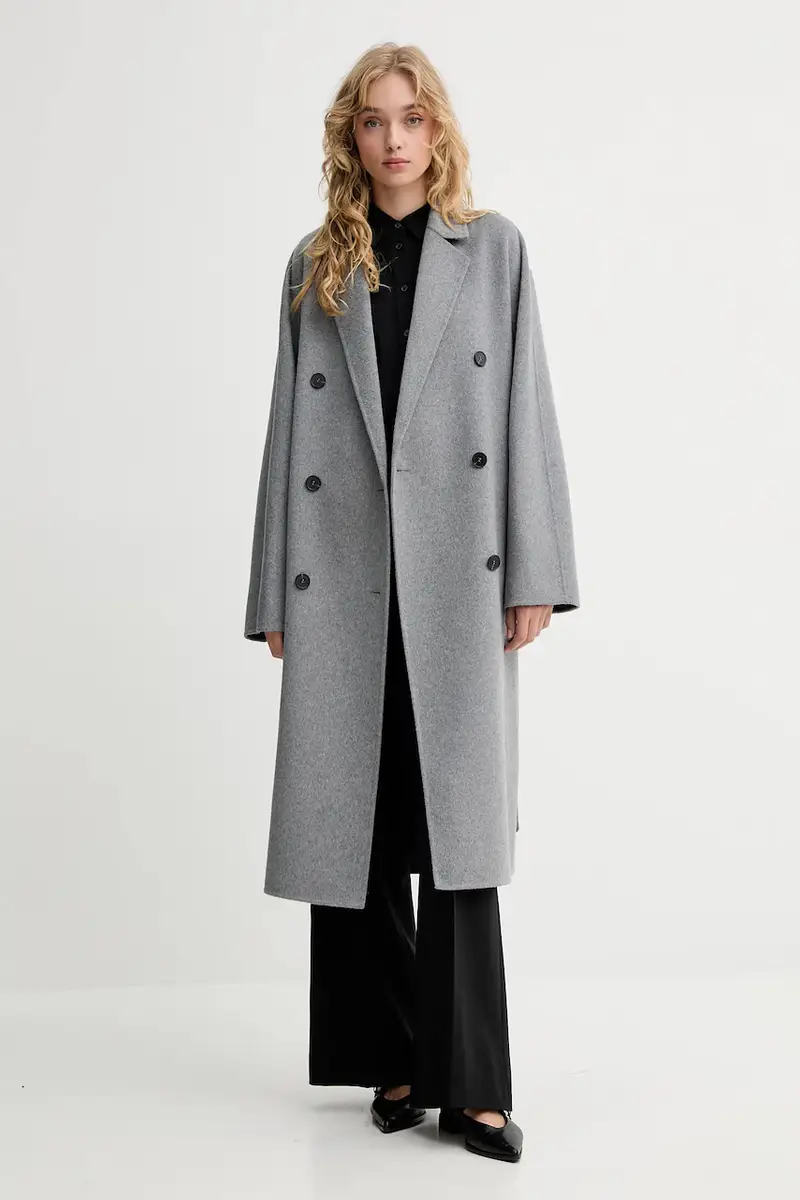 cappotto in lana colore grigio 508024371127 miniatura 4