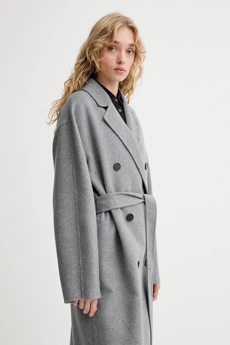 cappotto in lana colore grigio 508024371127 miniatura 5